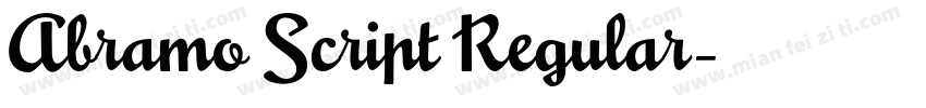 Abramo Script Regular字体转换